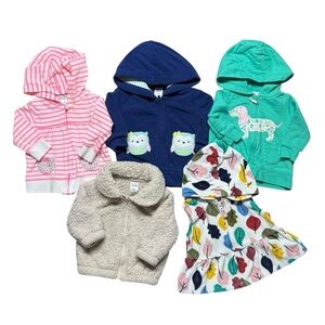 Carter's | Baby Girl Winter Clothes Bundle | 3M
